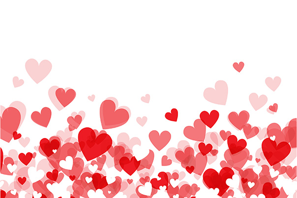 image of red hearts