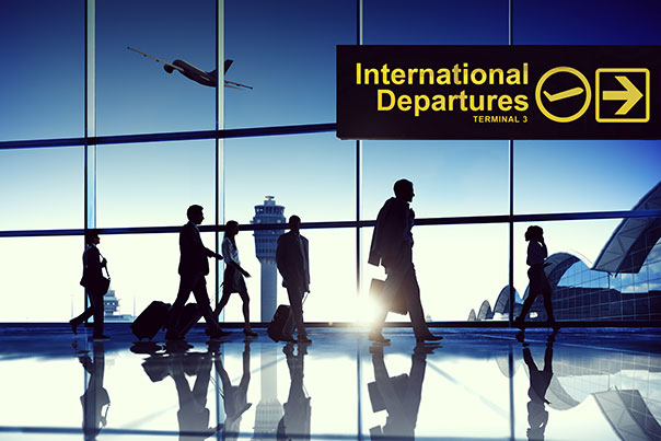 Image of airport departure terminal