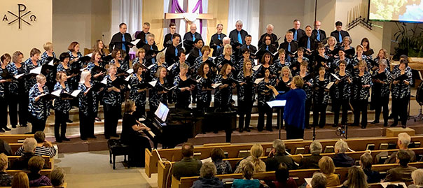 photo of Amabilis choir taken in April, 2019